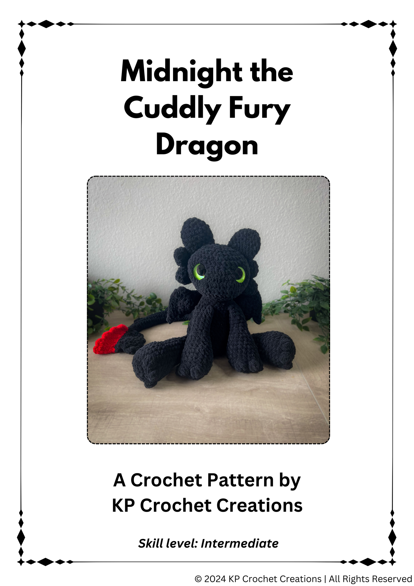 2 Pattern Bundle: Fury Dragons - Midnight and Twilight