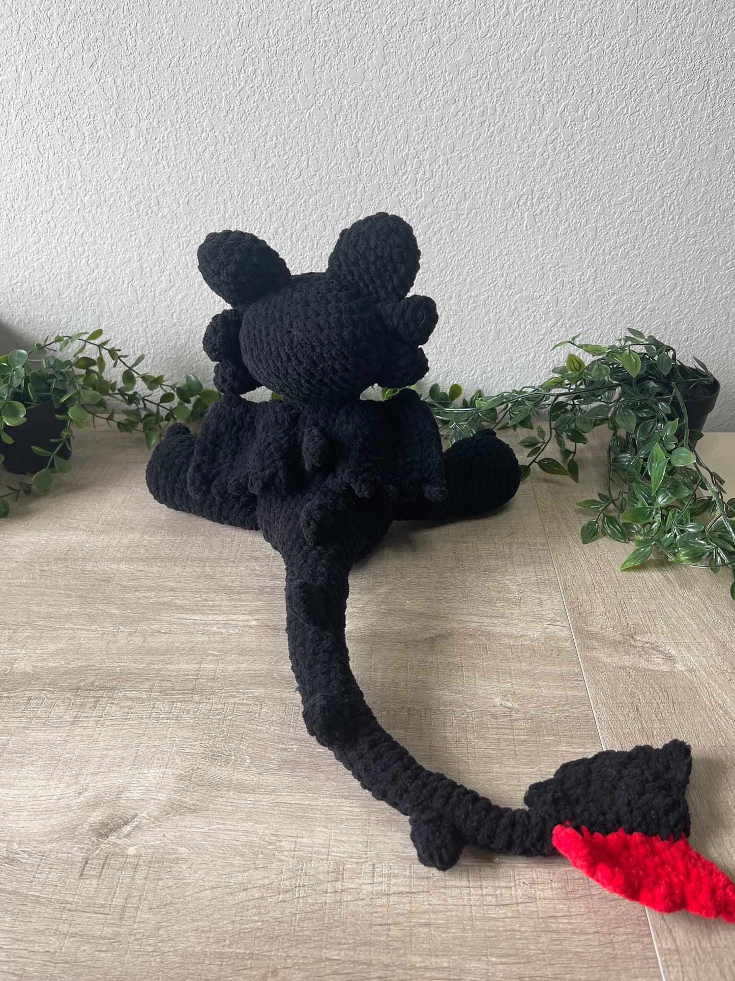 Midnight the Cuddly Fury Dragon Crochet Pattern